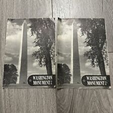 Washington Monument Souvenir Brochure 1946 Lot Of 2 picture