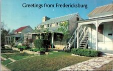 Postcard Greeting From Fredericksburg Texas TX Sunday Houses picture