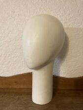 Vtg Store Advertising Head Long Neck Heavy Composite Art Deco Wig Hat Stand picture