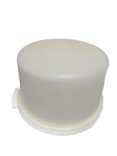 TUPPERWARE Layered White 9 in Diameter Cake Carrier 684 No Handle picture