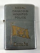 Canadian Mounted Police Zippo Lighter 15 Years Service  Vintage 1960s Oh Canada  picture