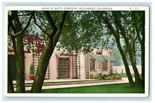 c1910's Home Of Betty Compson Hollywood California CA Antique Postcard picture