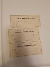 Lot Of 3 Vintage Check Blank - Putnam Trust Co Of Greenwich, Conn Image Bank CT picture