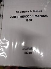 1988 Harley Davidson “time code” manual All Motorcycle Models Binder And Sleeved picture