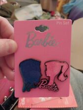 NEW ON CARD Barbie Movie (2) Piece Barbie & Ken Metal Enamel Pin picture