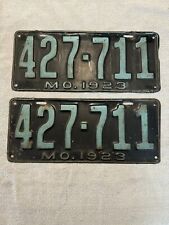1923 MISSOURI License Plates Set #427-711 picture