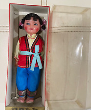 VINTAGE CHINESE FOLK DOLL IN ORIGINAL BOX picture