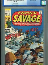 1969 MARVEL CAPTAIN SAVAGE #16 CGC 9.4 OWW PAGES picture