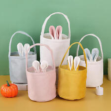 5PCS Easter Egg Cute Basket Bag Bunny Rabbit Pink Ears Design Reusable Gift Bag picture