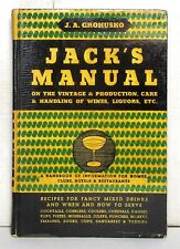 1933 Jack's Manual of wines and liquors with recipes for fancy mixed drinks picture