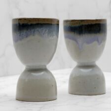 Studio Pottery Reversible Double Egg Cups - Pair picture