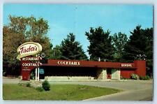 c1950 Fischer's Restaurant & Cocktail Bar Signage Lake Delton Wisconsin Postcard picture