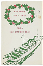 18. Seasons Greetings from MS Kungsholm posted on Board in 1956 picture