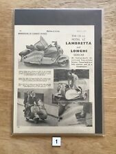 Vintage Motorcycle Adverts , Road Tests & Articles - Lambretta 1952 - 1966 picture