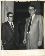 1969 Press Photo Sidney Fazio & Jerry Millican appearing before a Grand Jury picture