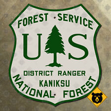 Idaho Kaniksu National Forest Service district ranger USFS sign badge 10x12 picture