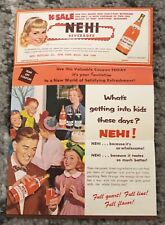 Nehi Soda Coupon Brochure Diet Cola Soda 1940s Vintage Original Advertising NOS picture