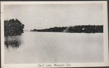 Westport Ontario Canada Devil Lake RPPC UNP Postcard picture