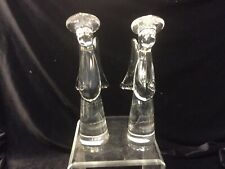 2 The Toscany Collection Over 25% Lead Crystal Angel 9” Tall picture