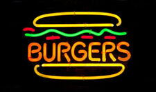 Burger Delicious Store Neon Sign Light Lamp Workshop Garage Collection 24
