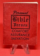 Vintage Personal Bible Verses Comfort Assurance Salvation Miniature Paperback picture