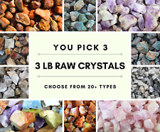 3 LB RAW CRYSTALS-You Pick 2-Wholesale Bulk Crystals-Rough Rocks-Healing Crystal picture