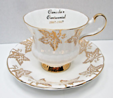 Windsor England Canadian Centennial 1967 Commemorative China Tea Cup and Saucer picture