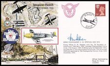 RAFA14c Invasion Month RAF Cover Signed Battle of Britain Ace HARBOURNE STEPHEN picture