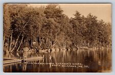 Snug Harbor Camps Gleason's Shore North Belgrade Maine ME RPPC Postcard c1927 picture