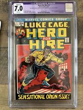 Luke Cage Hero for Hire # 1 - CGC 7.0 (1972) 1st App. Luke Cage - Restored picture