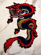 Large Patch Dragon Japanese Chinese Animal Iron on Embroidered Applique Jacket picture