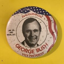 GEORGE HW BUSH INAUGURATION VICE PRESIDENT JAN 20 1981 WASH.,DC - POLITICAL PIN picture