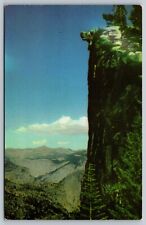 Yosemite National Park Overhanging Rock Glacier Point Vintage PostCard  - C6 picture