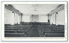 1907 Interior View Methodist Episcopal Church Groveton New Hampshire NH Postcard picture