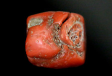 Ancient Coral Bead. Natural Red Color Coral Bead Size 18x18 mm 39 Carat #A464 picture