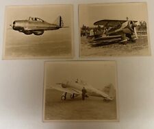 Vintage Original Airplane Photo Military Colonel Seversky Old 1930-1940 Air Show picture