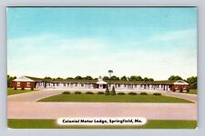 Springfield MO-Missouri, Colonial Motor Lodge, Advertising, Vintage Postcard picture
