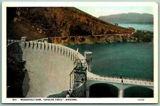 Roosevelt Dam Apache Trail AZ Arizona UNP Unused WB Postcard H12 picture
