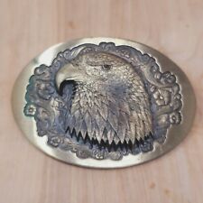 Vintage Hight Mesa Solid Bronze Hand Made Eagle Head Belt Buckle picture