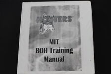 Vtg LIMITED MADE 2001 Hooters Management Kitchen Chef Cook Training Manual Book picture