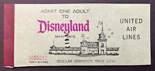 Disneyland UNUSED Ticket Book - Includes Tiki Room Admission - EXTREMELY RARE picture