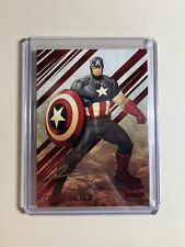 2022 Marvel Fleer Ultra Avengers Captain America Auto by Ariel Olivetti 52/63 SP picture