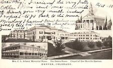 Vintage Postcard 1910's Mrs. C. L. Adams' Memorial Home Oakes Denver Colorado CO picture