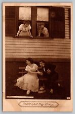 Postcard Thats What They All Say Roth & Langley Sepia c1909 Husband Cheating picture