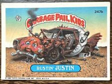 1986 Topps Garbage Pail Kids Card #247b RUSTIN’ JUSTIN Original Series GPK picture