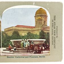 Berlin Cathedral German Fountain Stereoview c1905 Atlas View Germany Road H1116 picture
