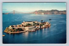 San Francisco CA-California, Alcatraz Island, Antique, Vintage Souvenir Postcard picture