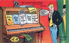 Postcard-2024 is a Leap Year-Piano-Sheet Music-Proposal Hints - Vintage 1908 PC picture