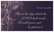25 Christian Prayer Cards THIS IS THE DAY Bible Scripture Verse Psalm 118:24 picture