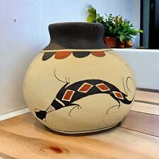 Vintage Southwestern Indian Native American Hand Made Decorated Pot Signed picture